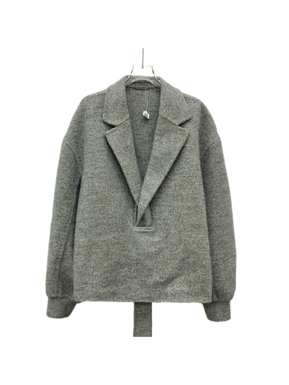 Dior Dark Grey Wool Lapel Collar Jacket